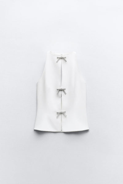 Sara Jewel Bow Top