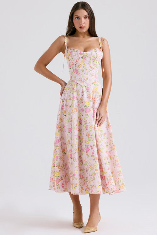 Clarabelle Corset Midi Sundress