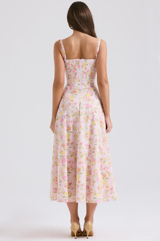 Clarabelle Corset Midi Sundress