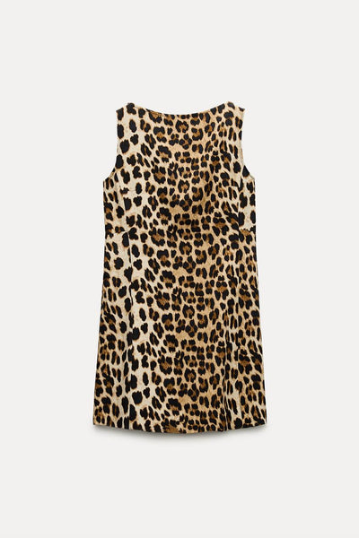 Jean Leopard Dress