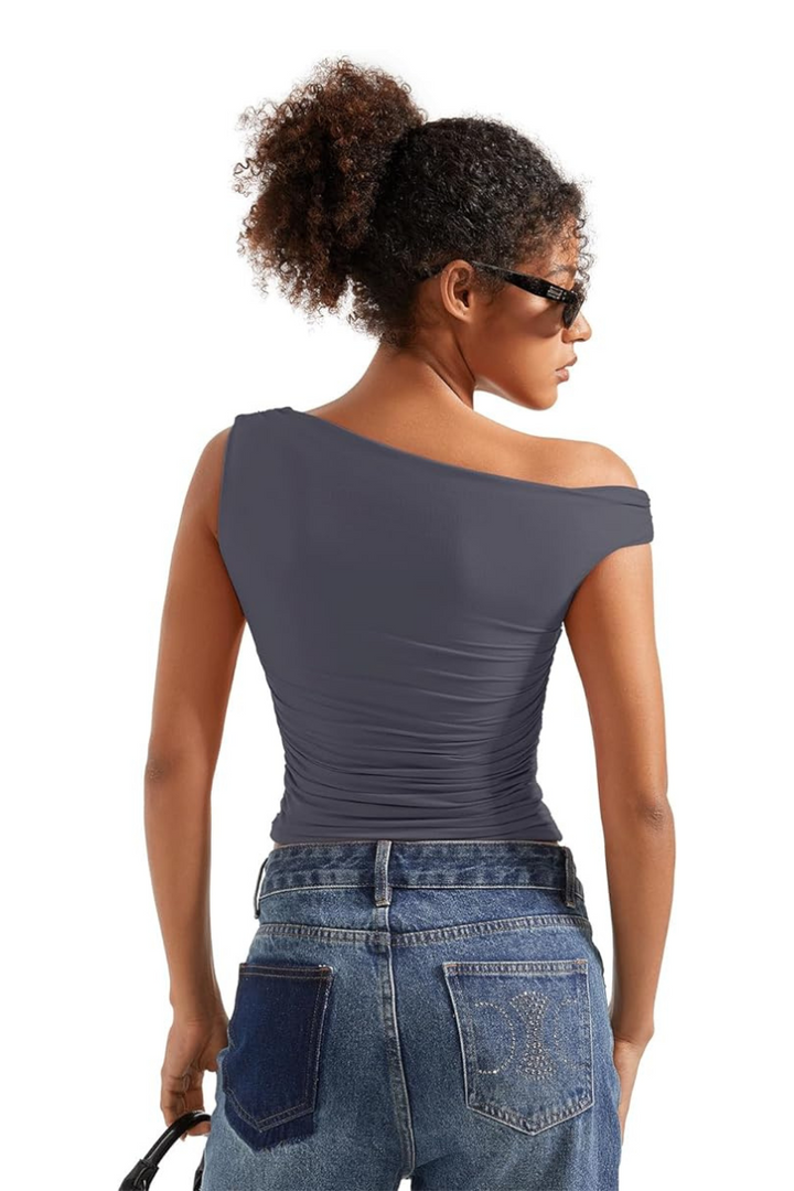 Cara Asymmetrical Off the Shoulder Top