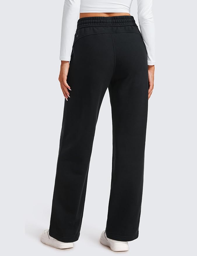 Mid-Rise Wide-Leg Cozy Pants