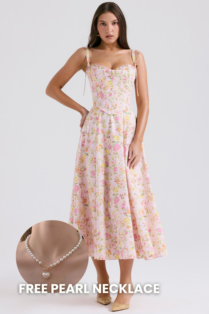 Clarabelle Corset Midi Sundress