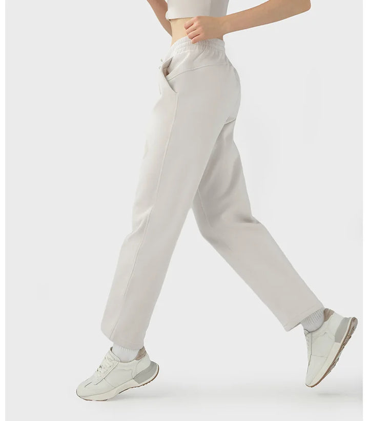 Mid-Rise Wide-Leg Cozy Pants