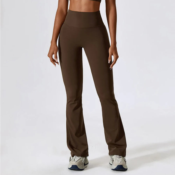 Sculpting High Waisted Flare Pants - No Front Seam