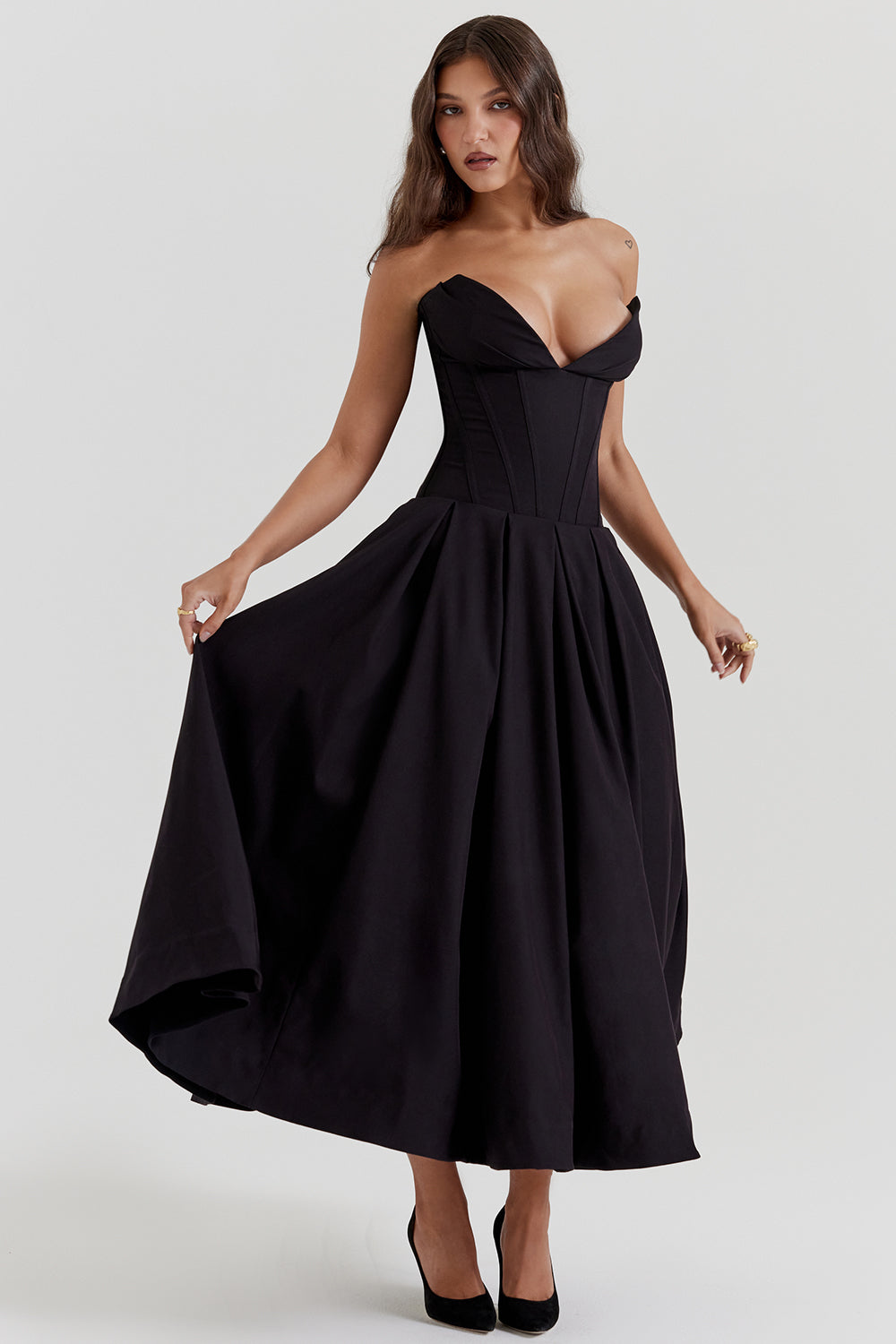 Baby Strapless Midi Dress